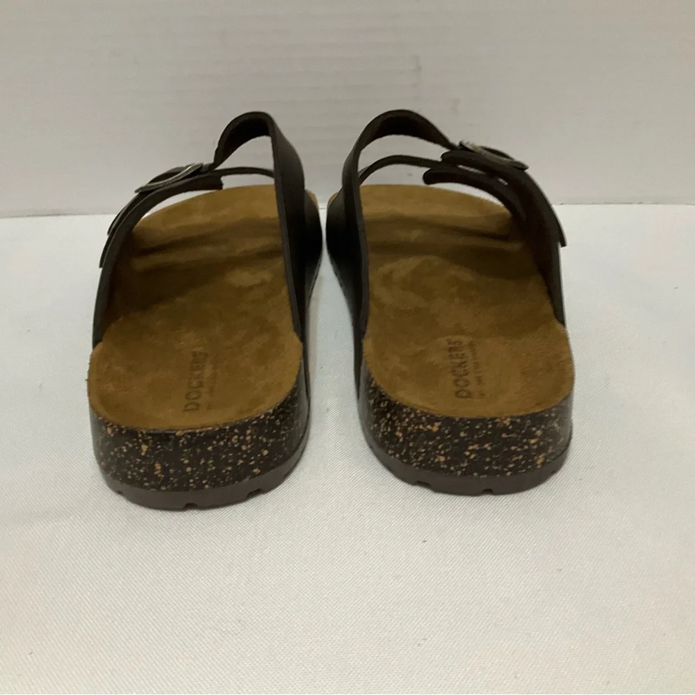 Dockers Brown‎ Two-Strap Sandals with Adjustable slip on leather upper Size 13